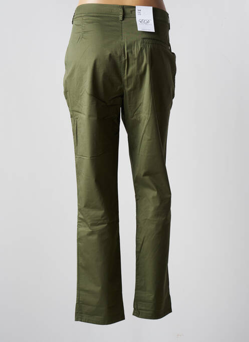 Pantalon droit vert EAST DRIVE pour femme