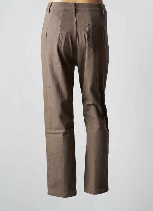 Pantalon slim marron GRACE & MILA pour femme