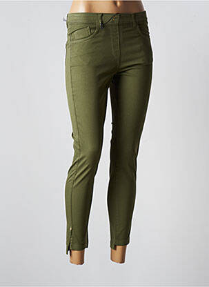 Pantalon slim taille élastique taille normale vert EAST DRIVE femme
