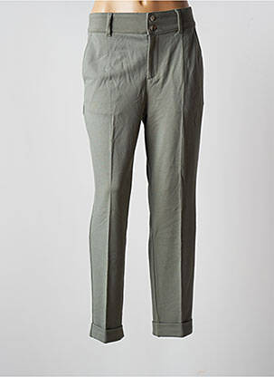 Pantalon droit stretch taille normale vert STREET ONE femme
