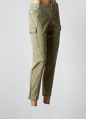 Pantalon 7/8 vert BETTY & CO pour femme