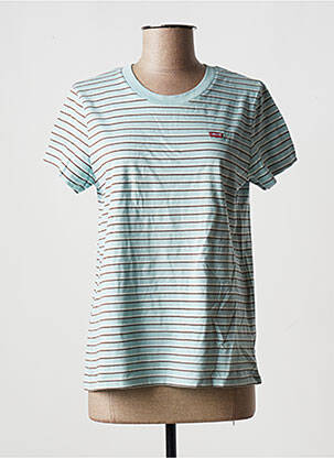 T-shirt coupe droite manches courtes bleu LEVIS femme