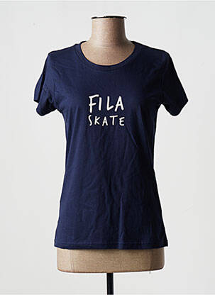 T-shirt coupe droite manches courtes bleu FILA femme