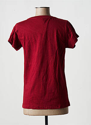 T-shirt coupe droite manches courtes rouge FILA femme
