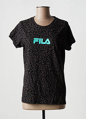 T-shirt coupe droite manches courtes noir FILA femme
