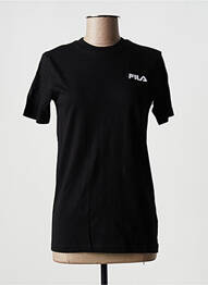 T-shirt coupe droite manches courtes noir FILA femme