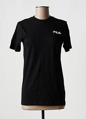 T-shirt coupe droite manches courtes noir FILA femme