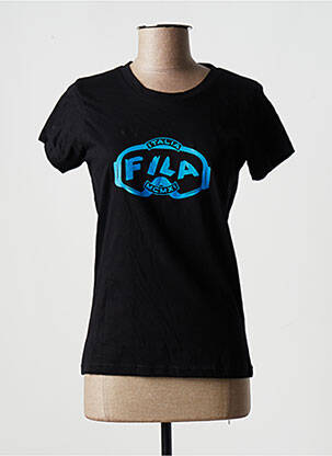 T-shirt coupe droite manches courtes noir FILA femme