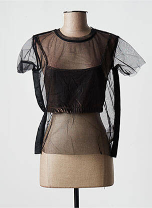 Top manches courtes manches courtes noir KAPPA femme