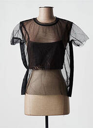Top manches courtes manches courtes noir KAPPA femme