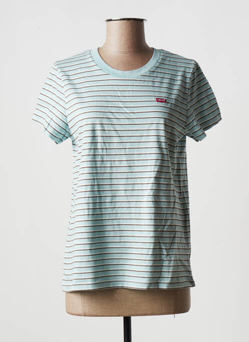 T-shirt coupe droite manches courtes bleu LEVIS femme