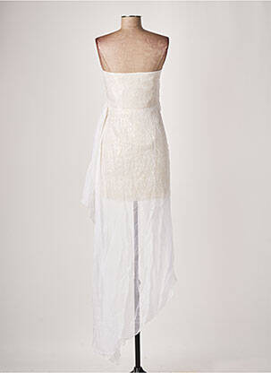Robe courte sans manche sans manche beige AZZARO femme