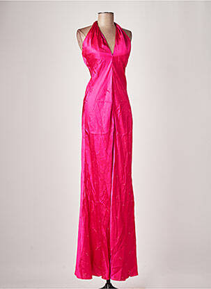 Robe longue rose AZZARO pour femme