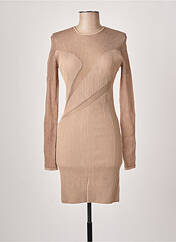 Robe pull beige HERVE LEGER pour femme seconde vue