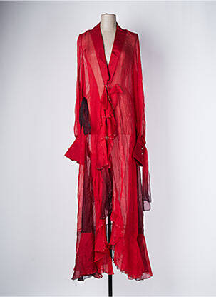 Veste kimono rouge AZZARO pour femme