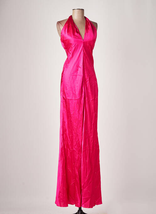 Robe longue rose AZZARO pour femme