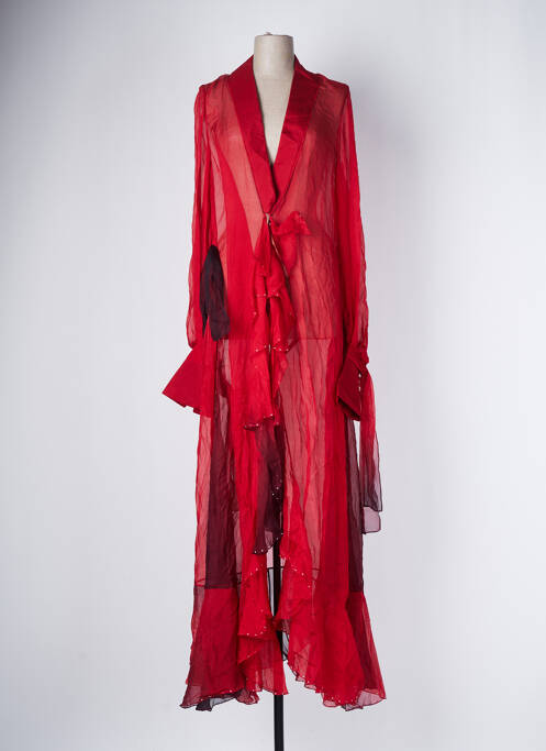 Veste kimono rouge AZZARO pour femme