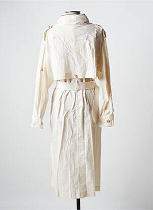 Trench tissage popeline a capuche beige TOMMY HILFIGER femme