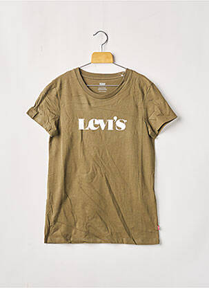 T-shirt coupe droite manches courtes vert LEVI'S femme