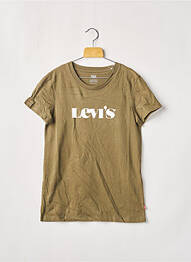T-shirt coupe droite manches courtes vert LEVIS femme