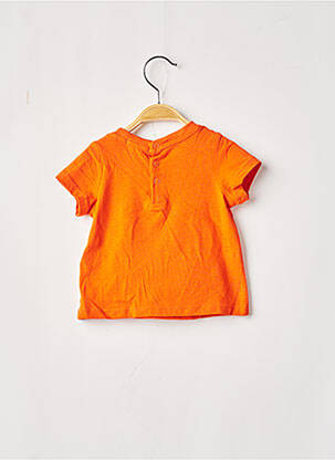T-shirt fermeture pressionnée manches courtes orange DU PAREIL AU MÊME garçon