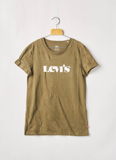 T-shirt coupe droite manches courtes vert LEVIS femme