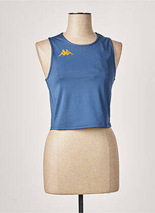 Top stretch sans manche bleu KAPPA femme
