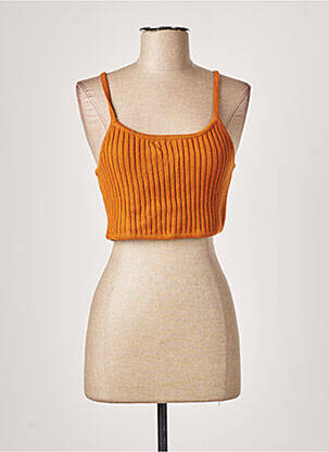 Pull coupe cintrée fines bretelles marron LEVI'S femme