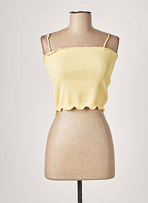 Top col carré fines bretelles jaune LEVIS femme