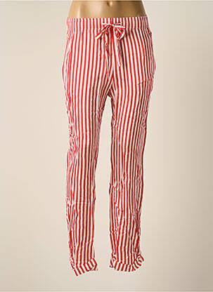 Pantalon droit taille élastique taille normale rouge THE KOOPLES femme