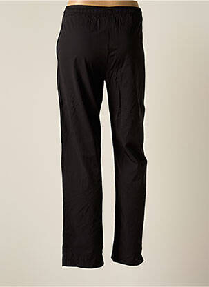 Pantalon droit taille élastique taille normale noir LAAGAM femme
