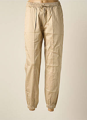 Jogging poches taille normale beige LAAGAM femme