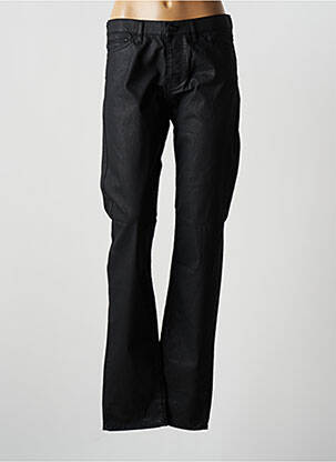 Pantalon droit fermeture zippée sous rabat boutonné taille normale noir THE KOOPLES femme