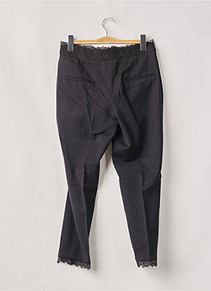 Pantalon 7/8 fermeture zippée sous rabat avec crochet taille normale noir THE KOOPLES femme