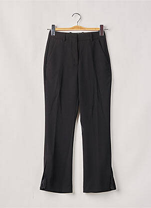 Pantalon droit taille à pinces taille haute noir THE KOOPLES femme