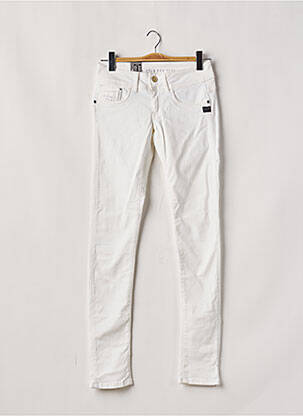 Jeans coupe slim blanc G STAR pour femme