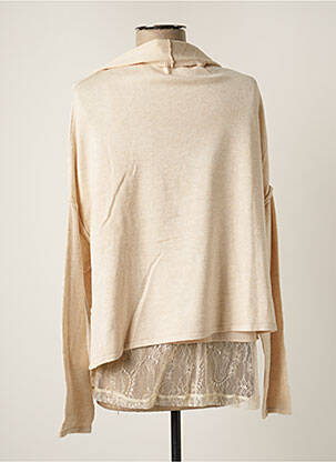 Pull tunique stretch manches longues rose ODEMAI femme