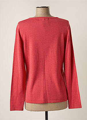 Pull tissage chiné manches longues rose GIORGIO BARBARA femme