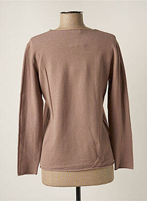 Pull coupe cintrée manches longues gris SMF femme