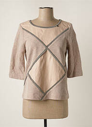 Sweat-shirt stretch manches 3/4 rose RINASCIMENTO femme