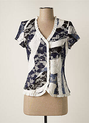 Top manches courtes manches courtes blanc GEORGEDÉ femme