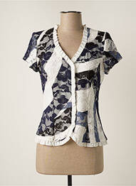 Top manches courtes manches courtes blanc GEORGEDÉ femme