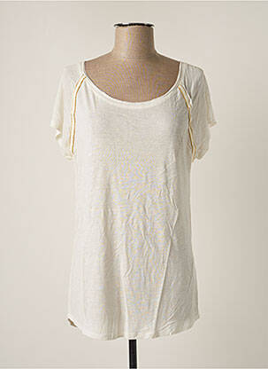 T-shirt stretch manches courtes beige BEST MOUNTAIN femme