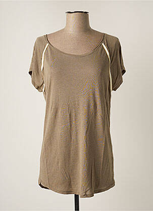 T-shirt stretch manches courtes vert BEST MOUNTAIN femme