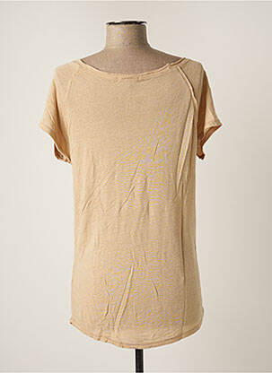 T-shirt stretch manches courtes marron BEST MOUNTAIN femme