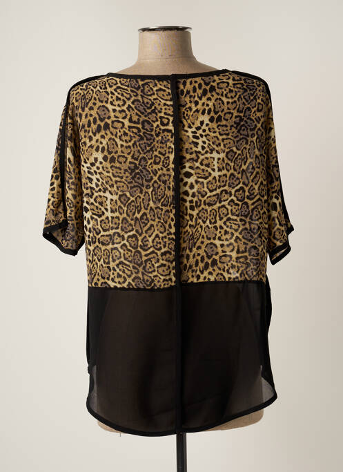 Top coupe fluide manches courtes beige FANCY femme