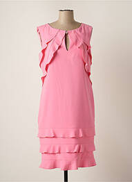 Robe mi-longue sans manche sans manche rose SONIA K femme
