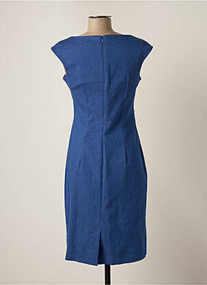 Robe mi-longue sans manche sans manche bleu SONIA K femme