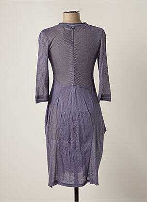 Robe pull col v manches 3/4 gris DECA femme