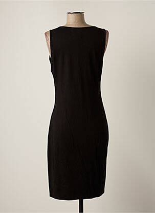 Robe mi-longue imprimé fantaisie sans manche noir MUGLER femme